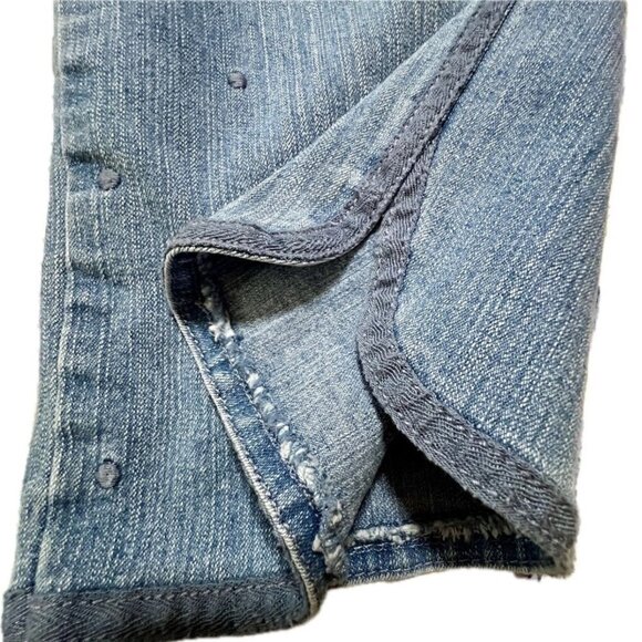 Bandolino Cotton Blend Polka Dot Embellished Mandi Capri In Size 8 - Picture 7 of 9